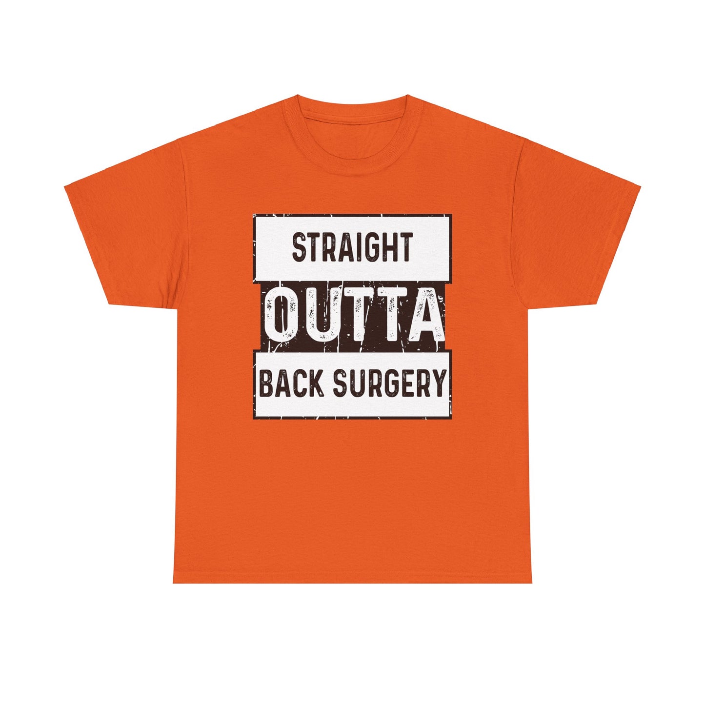 Straight Outta Back Surgery (for black shirt)