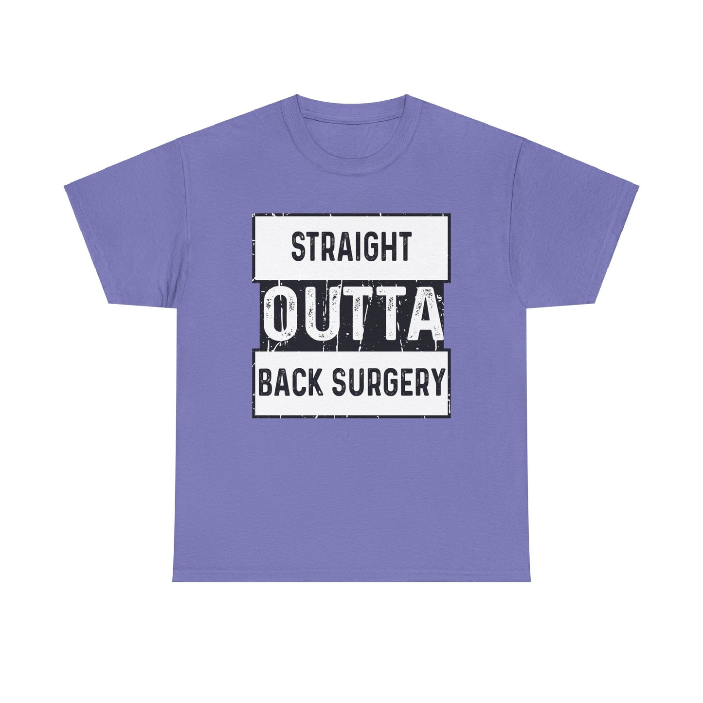 Straight Outta Back Surgery (for black shirt)