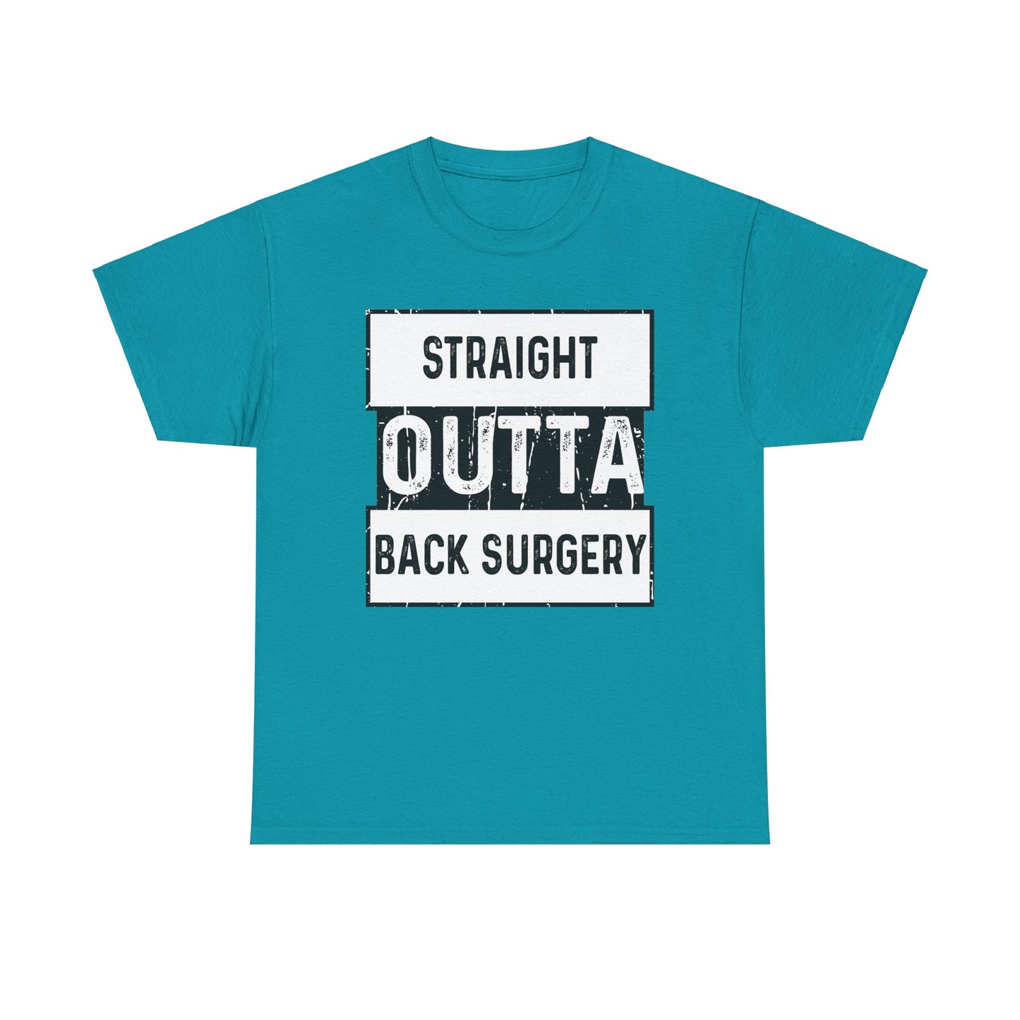 Straight Outta Back Surgery (for black shirt)