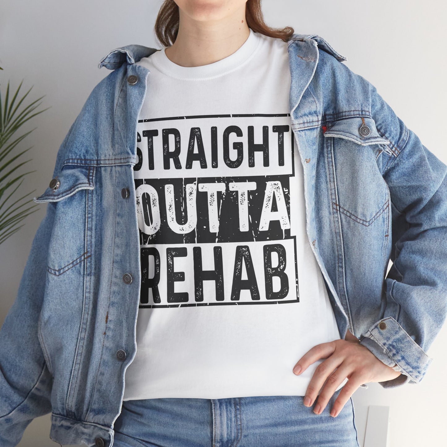 Straight Outta Rehab Tee (for black shirt)