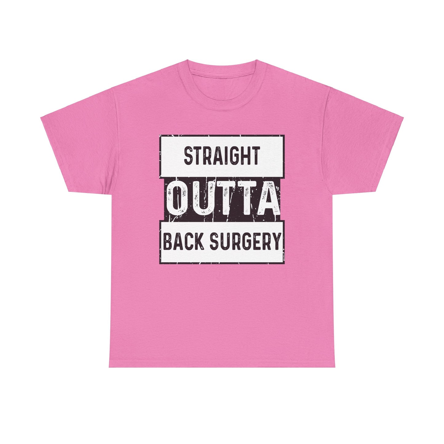 Straight Outta Back Surgery (for black shirt)